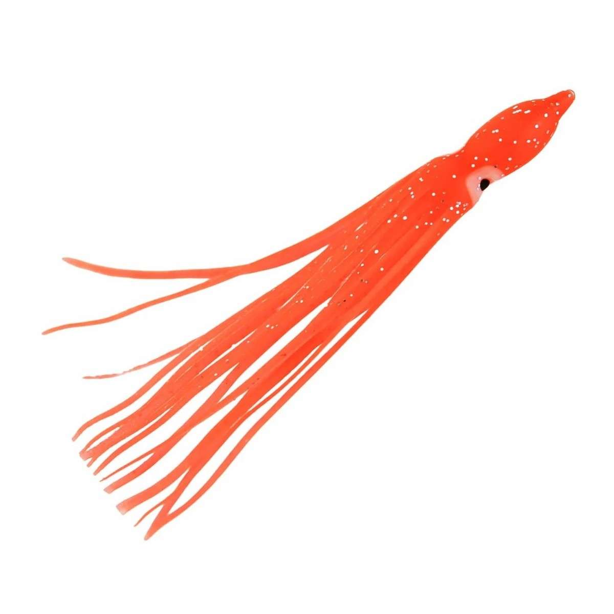 JIGGING WORLD Squid Teaser - 4in - Orange/Glow