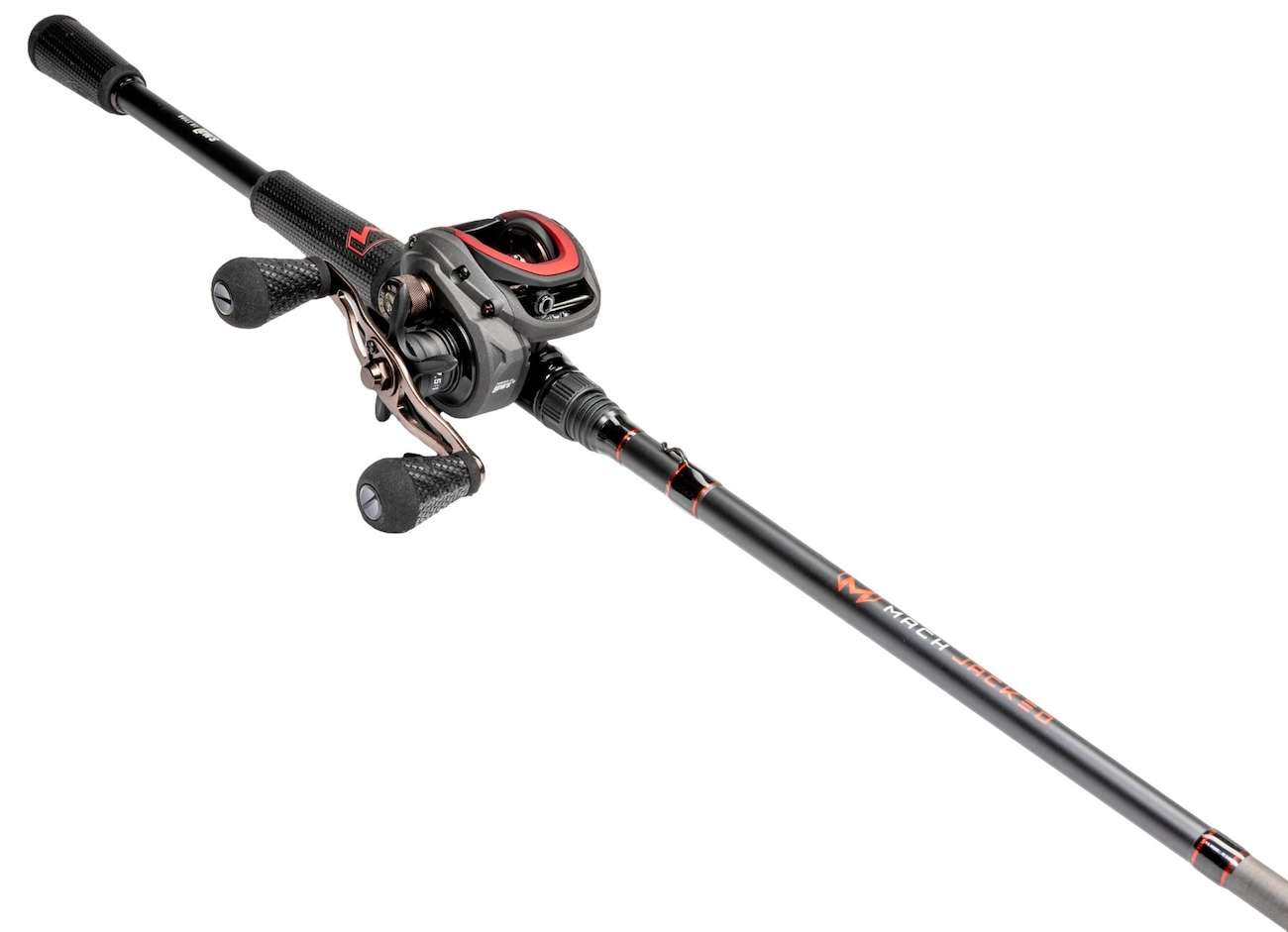 baitcasting fishing combos RETRO Baitcast piece graphite frame and sideplates house a machine forged ProFISHiency Krazy Baitcast Combo -
