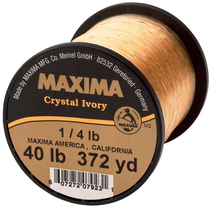 Maxima Crystal Ivory Monofilament Line - 443yd