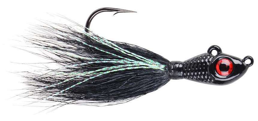 Mustad Big Eye Bucktail Jig - Black - 1.5oz | Fish307.com