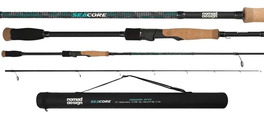 Nomad Design SCINS3P768-17 Seacore Inshore Travel Spinning Rod
