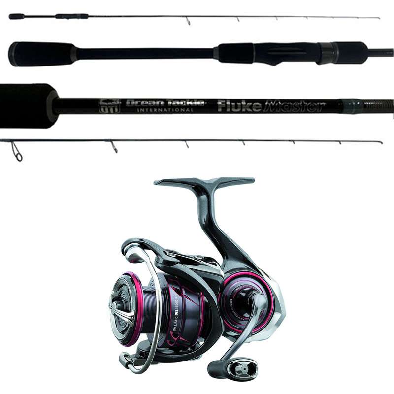 Daiwa Ballistic LT MQ BLSMQLT2500D-XH / OTI Fluke Master FM581MHS Spinning Combo - TackleDirect Daiwa Ballistic LT MQ BLSMQLT2500D-XH / OTI Fluke Master FM581MHS Spinning Combo - TackleDirect