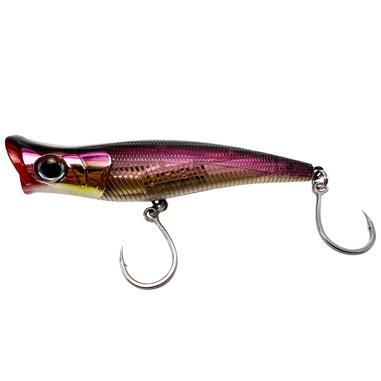 OCEAN TACKLE INTERNATIONAL Mikros-Pop 130 Topwater Lure - Oil Slick