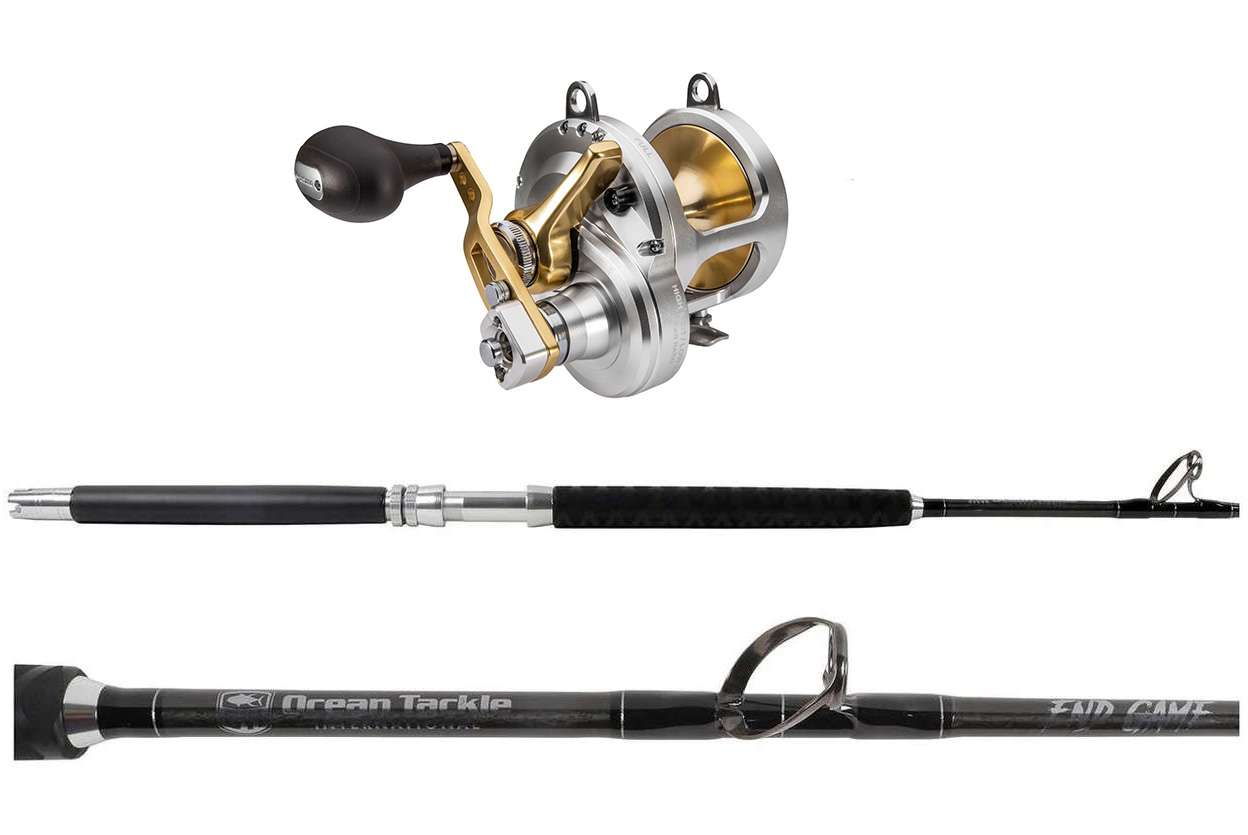 OCEAN TACKLE INTERNATIONAL OTI OTI-EGS62040M End Game Standup/Shimano TAC20IICAM Talica 2-Speed LD Combo