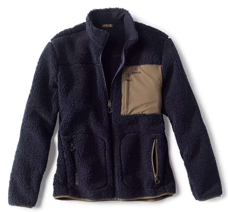 Orvis Sherpa Fleece Jacket - Navy - TackleDirect