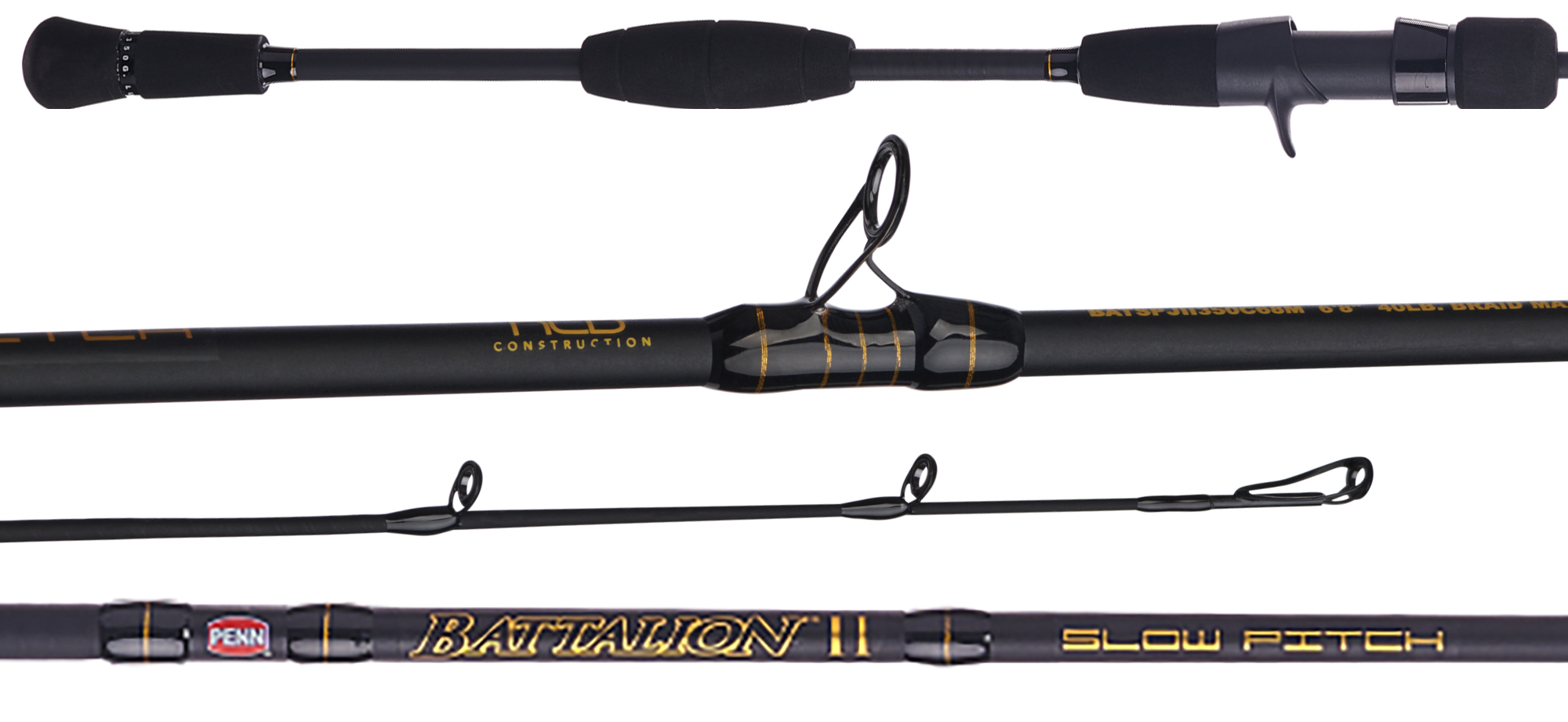 Penn Battalion II Slow Pitch Casting Rods - TackleDirect