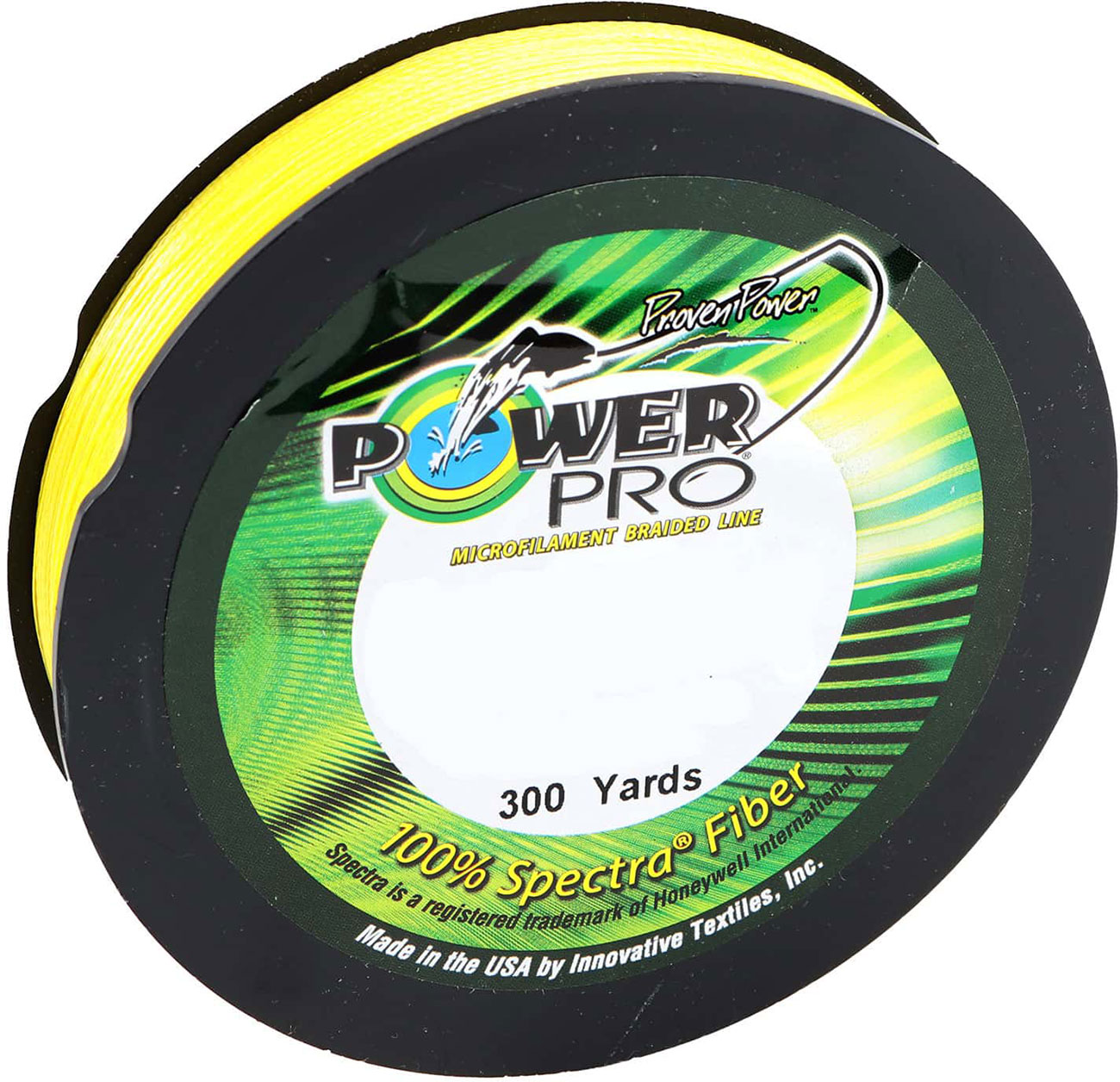 Power Pro Maxcuatro Braid Fishing Line 30 lb Test 500 Yards Hi-Vis Yellow 30lb 