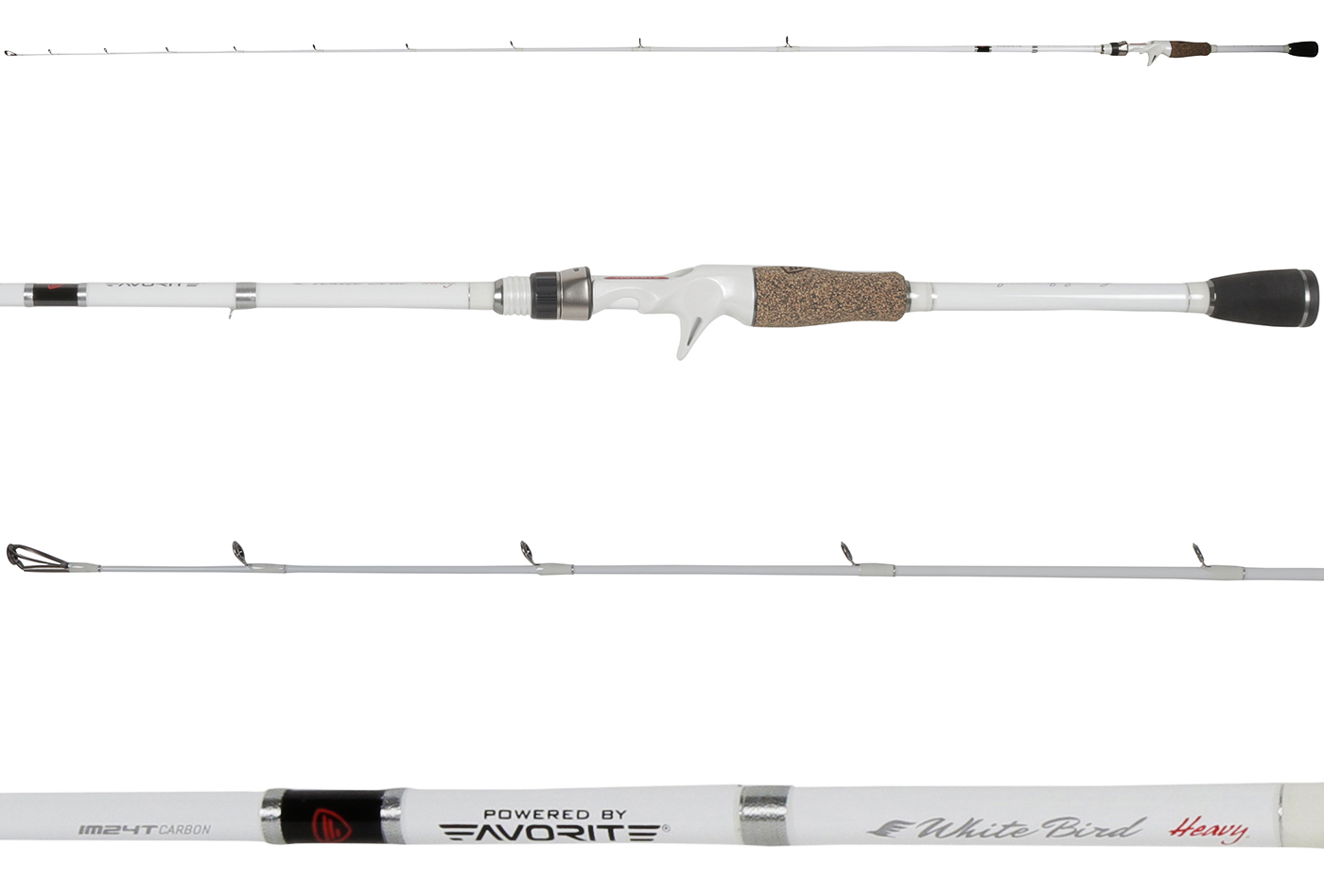 Powered By Favorite White Bird Casting Rods - TackeDirect