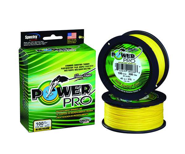 Power Pro Spectra Braid Fishing Line 65 lb Test 500 Yards Hi-Vis Yellow 65lb 