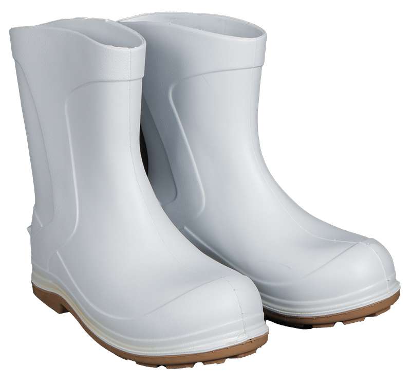 white rain boots for men