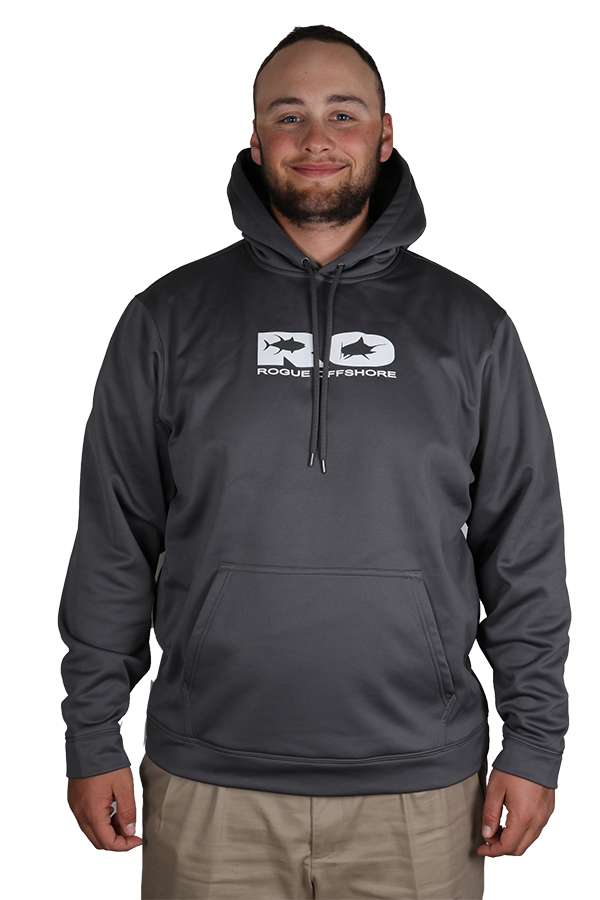 Rogue Offshore Performance Hoodie Charcoal M | TackleDirect