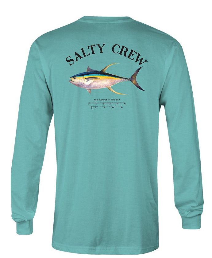 Salty Crew Ahi Mount Long Sleeve T-Shirt - Seafoam - 2XL - TackleDirect