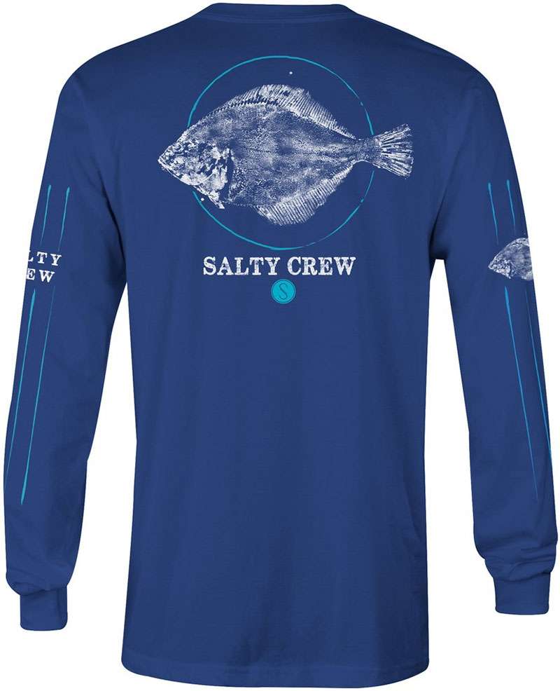 Salty Crew Flounder Stamped Long Sleeve T-Shirt - L