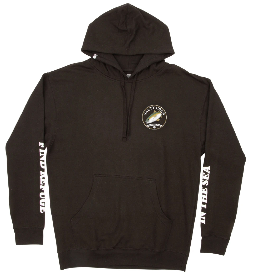 Salty Crew Homeguard Fleece Hoodie - Black - Medium - TackleDirect