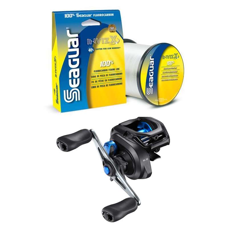 SHIMANO SLX150XGA SLX A / Seaguar InvizX Fluorocarbon - 10lb - 200yd Package