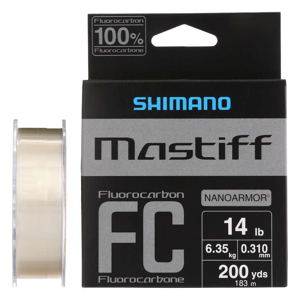 SHIMANO Mastiff FC Fluorocarbon Line - 14lb - 200yds