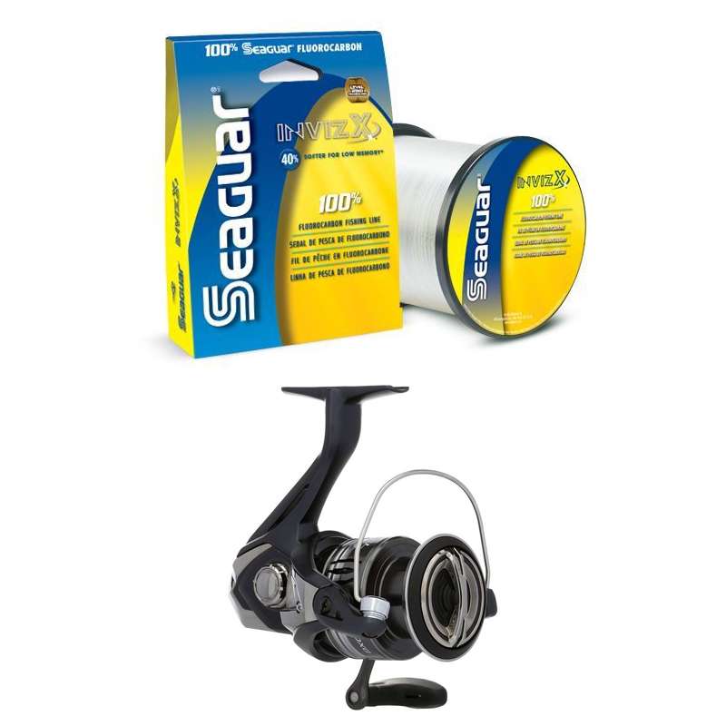 SHIMANO MIR4000XG Miravel / Seaguar InvizX Fluorocarbon - 10lb - 200yd Package