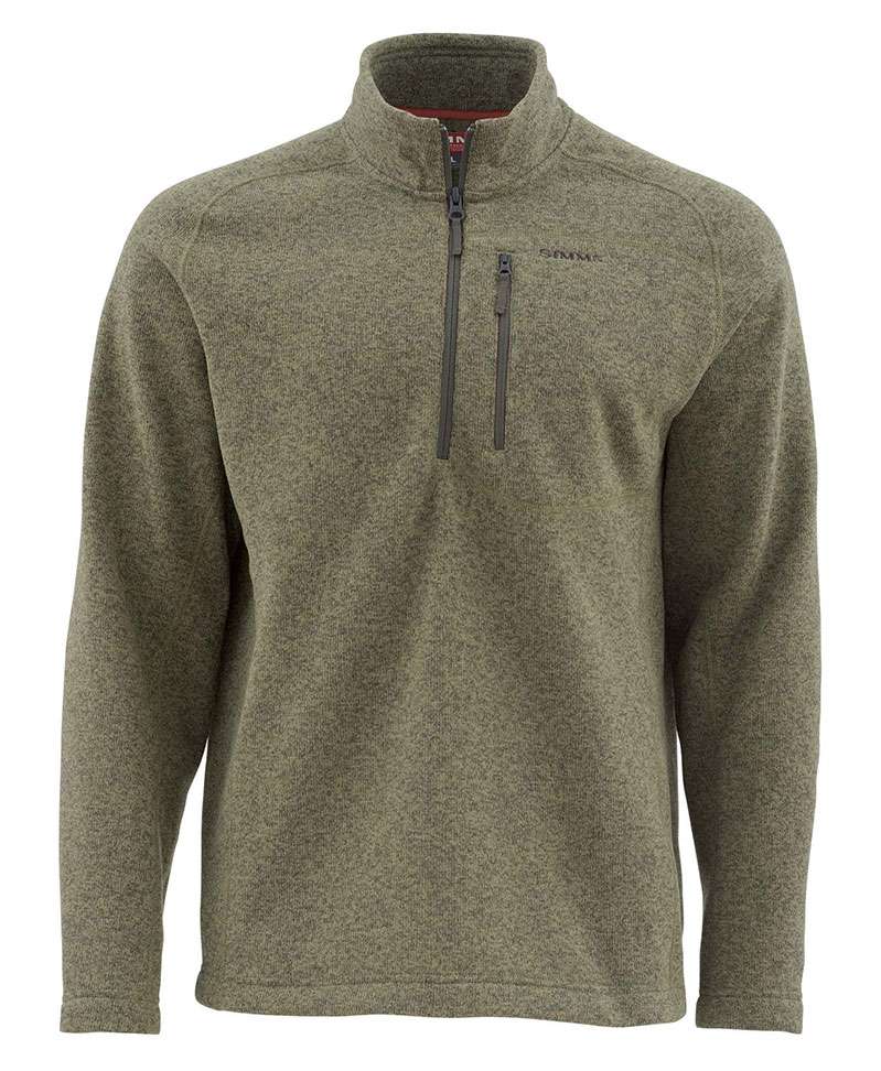 Simms PG-11900 Rivershed Sweater Quarter Zip | TackleDirect