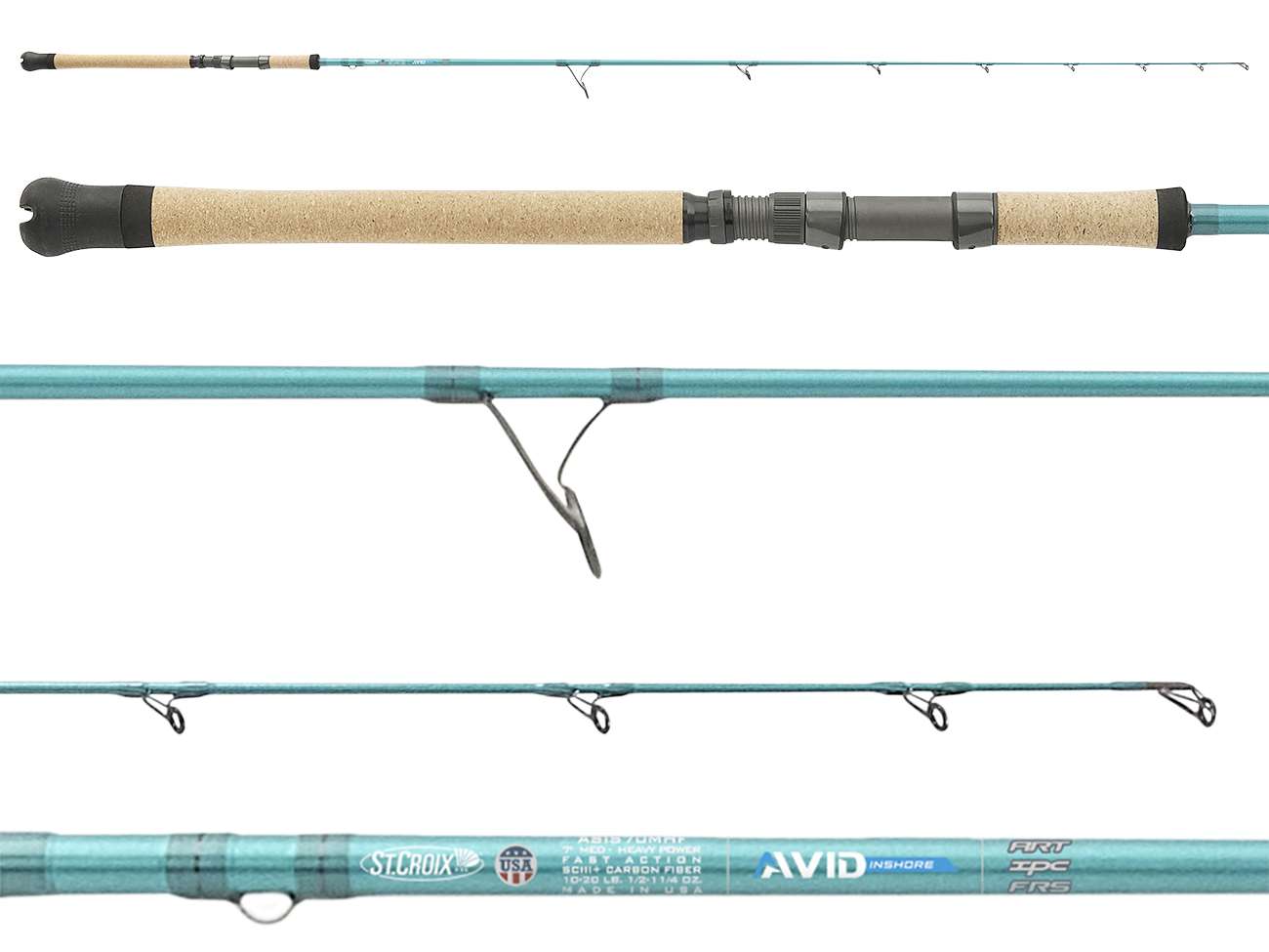 St. Croix ASIS711HMF Avid Series Inshore Spinning Rod - TackleDirect
