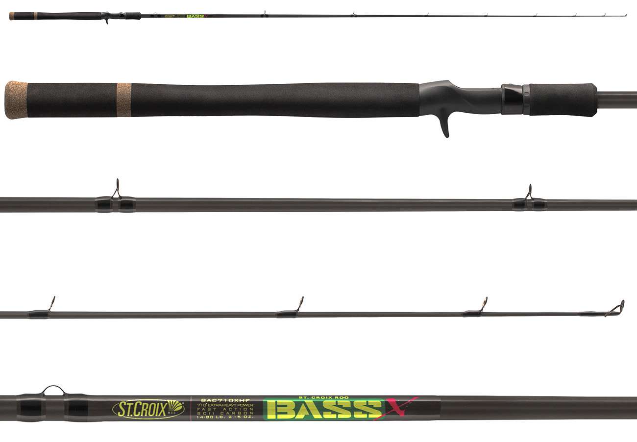 St. Croix BAC74HF Bass X Casting Rod - TackleDirect