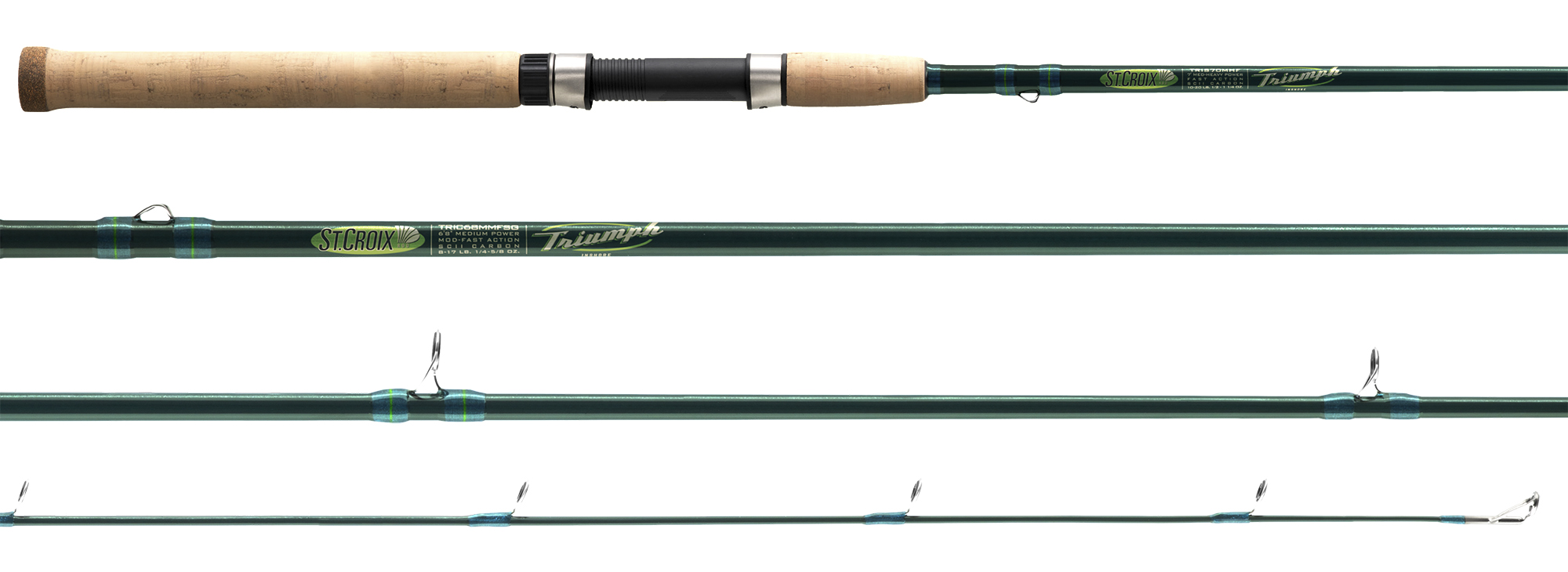 St. Croix TRIS76MHF Triumph Inshore Spinning Rod - TackleDirect