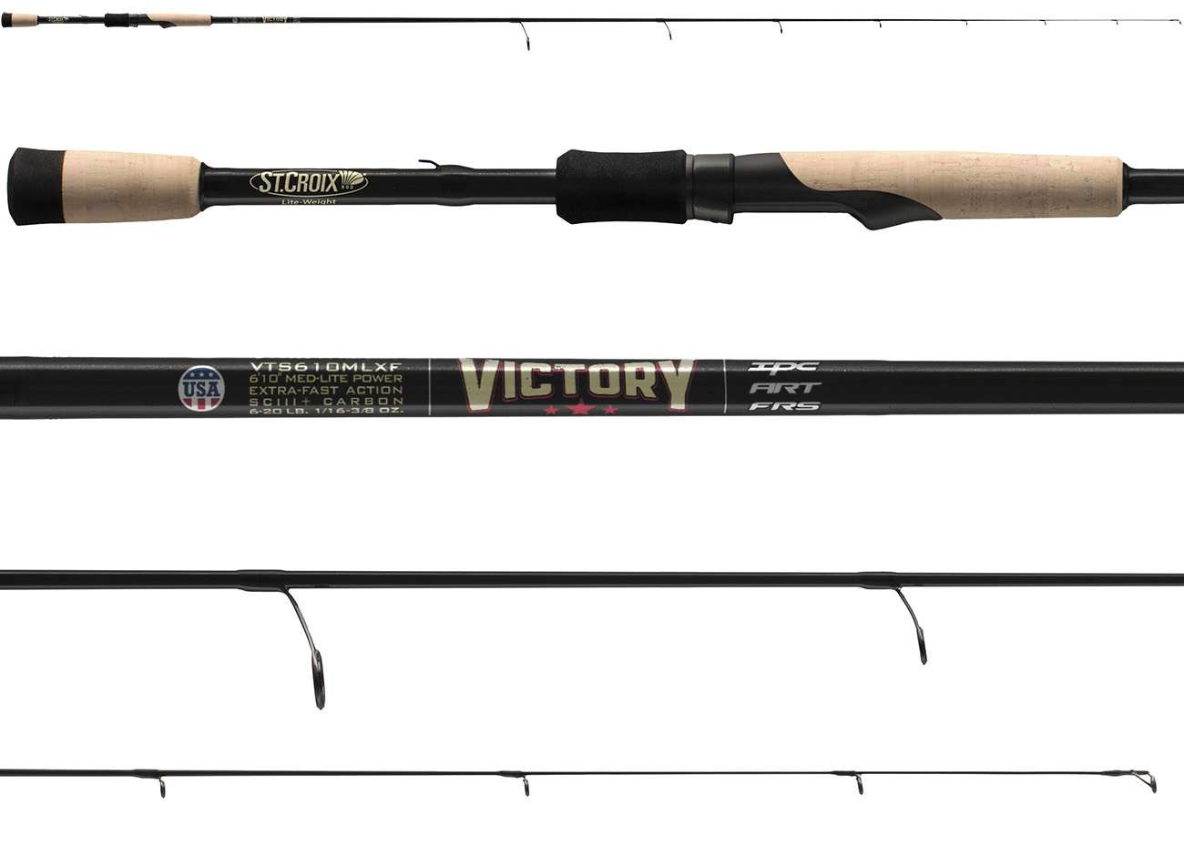 St. Croix VTS610MLXF Victory Bass Spinning Rod TackleDirect