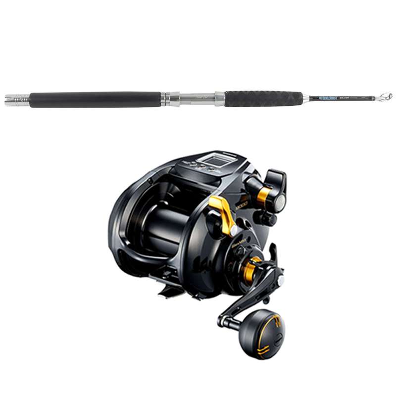 SHIMANO BeastMaster BM9000B / TackleDirect TDSKITE Silver Hook Kite Combo