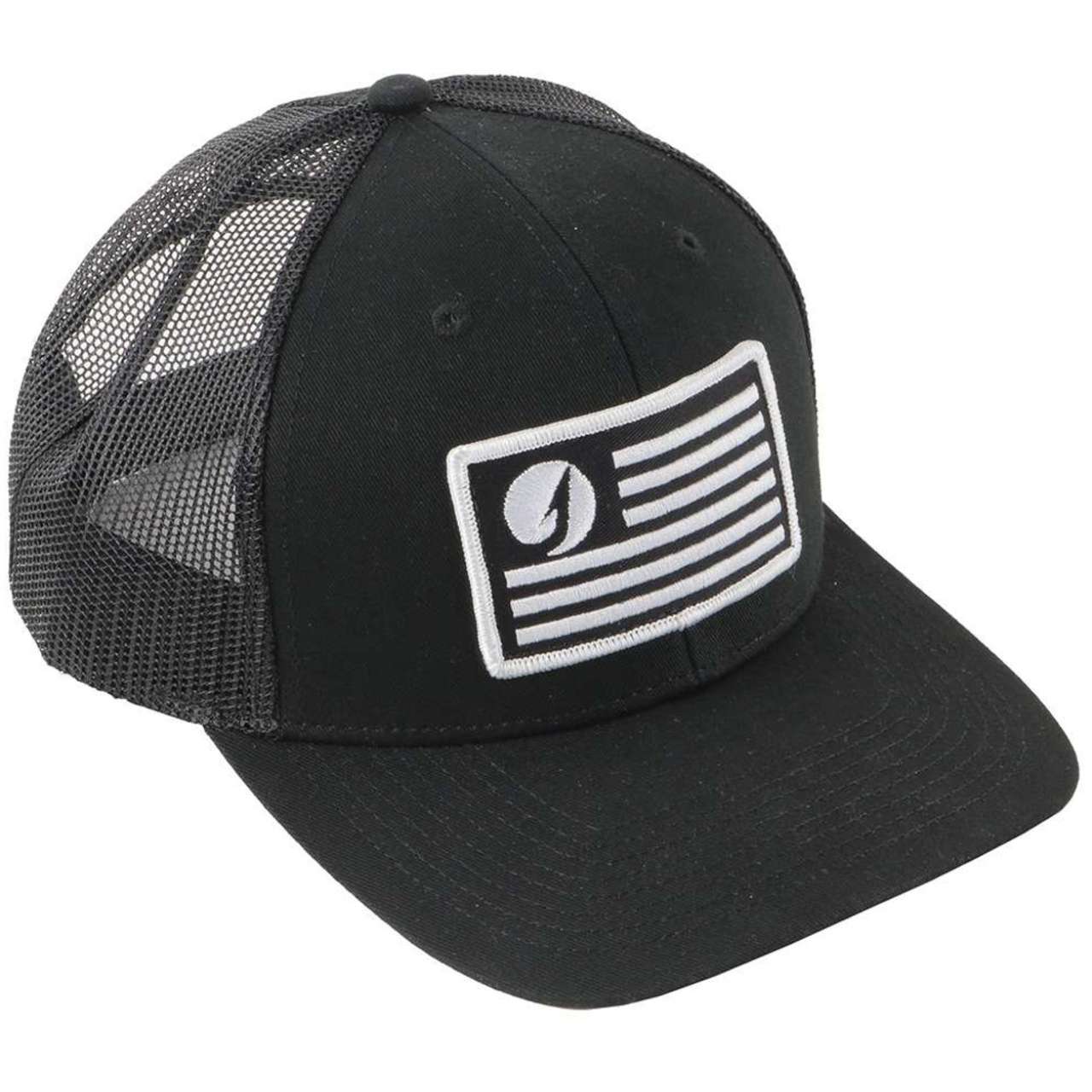 TACKLEDIRECT Flag Patch Trucker Hat - Black