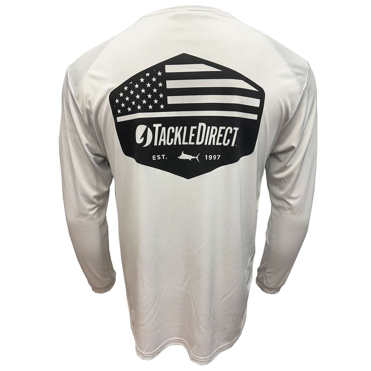 TACKLEDIRECT Stars 'n Stripes Performance Long Sleeve Shirt - Aluminum - Large