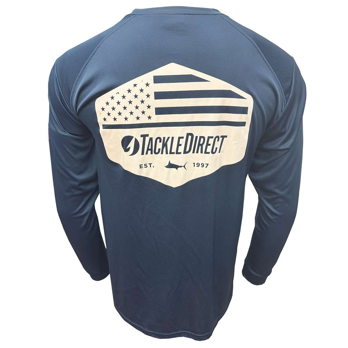 TACKLEDIRECT Stars 'n Stripes Performance Long Sleeve Shirt - Navy - Large