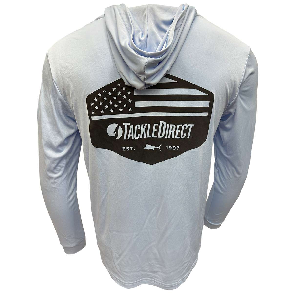 TACKLEDIRECT Stars 'n Stripes Performance Hoodie - Blue Mist - Small