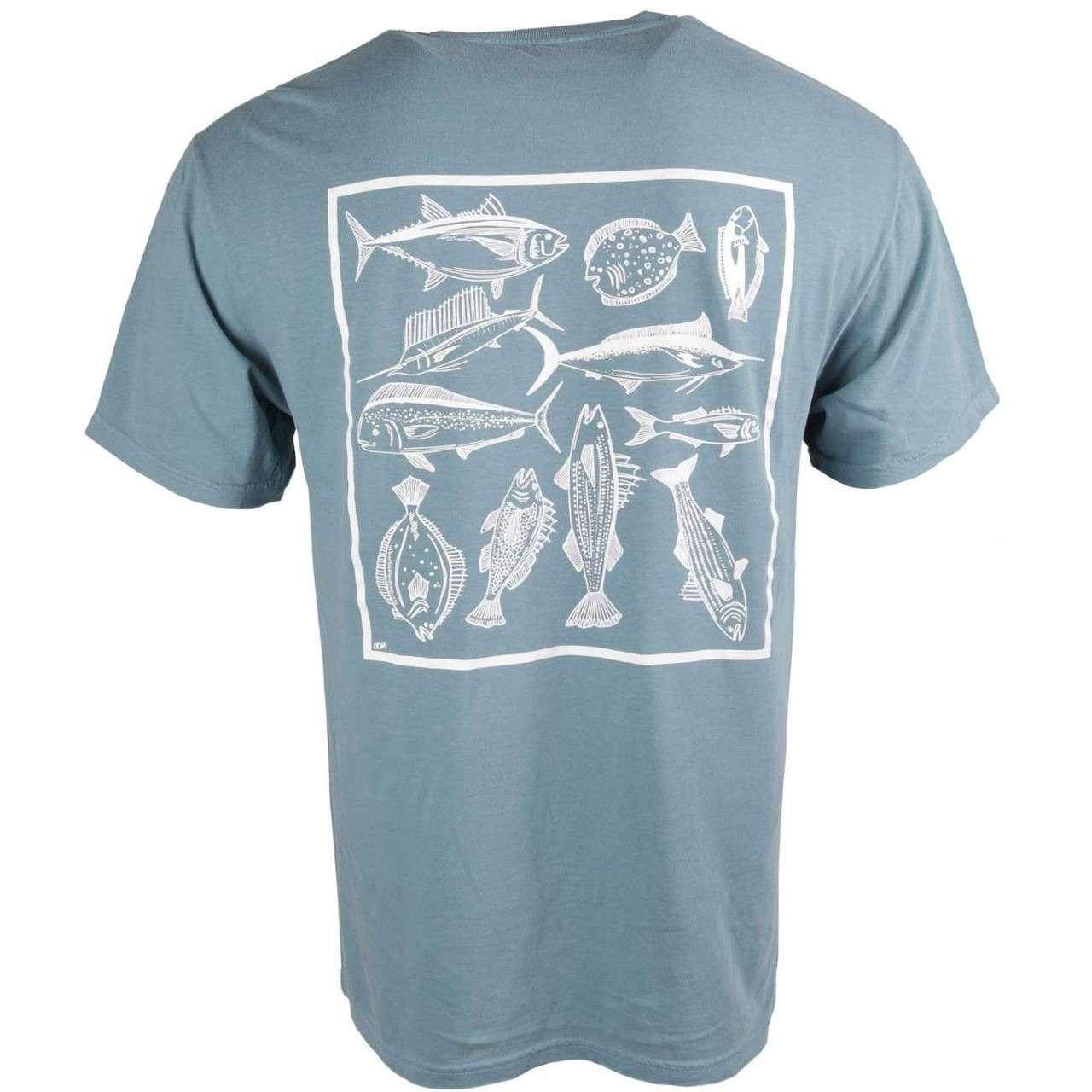 TACKLEDIRECT Fish Box T-Shirt - Ice Blue - Small