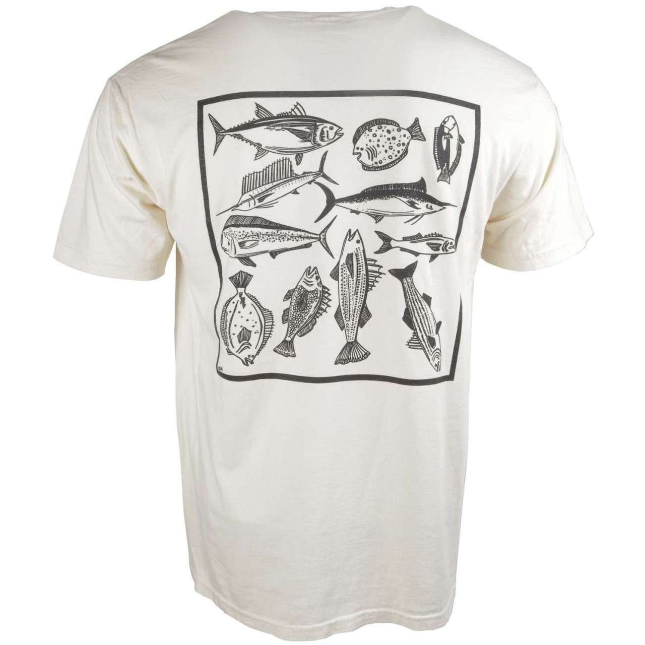 TACKLEDIRECT Fish Box T-Shirt - Ivory - Large