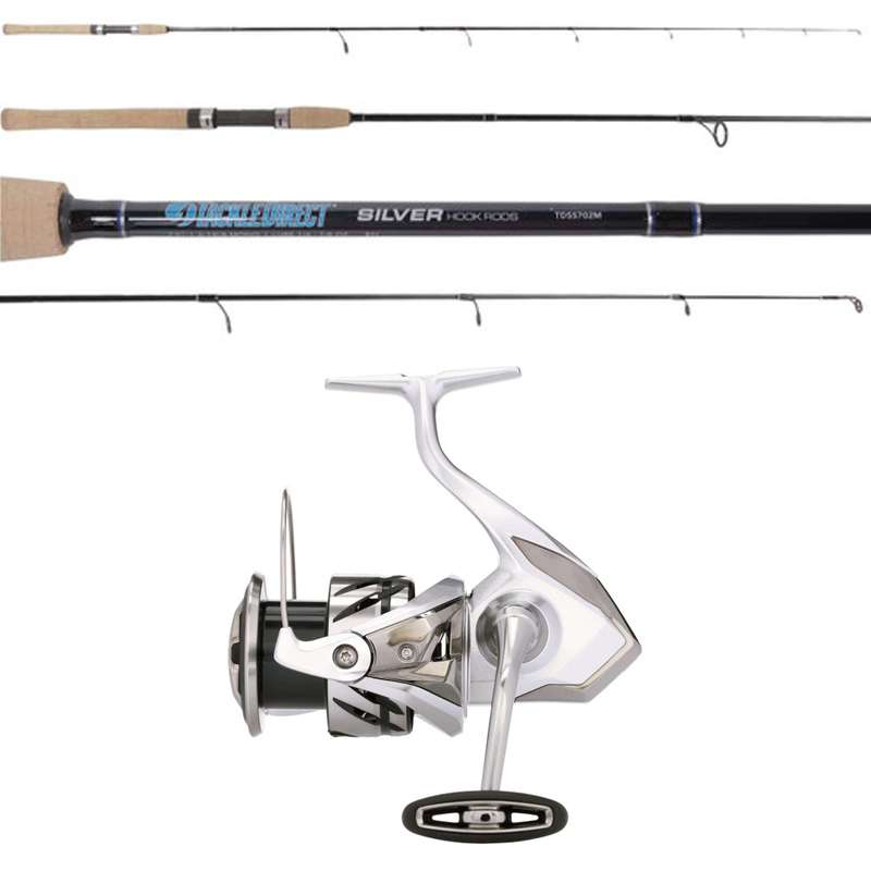 SHIMANO Stradic FM ST4000XGFM / Silver Hook TDSS702MH Travel Combo