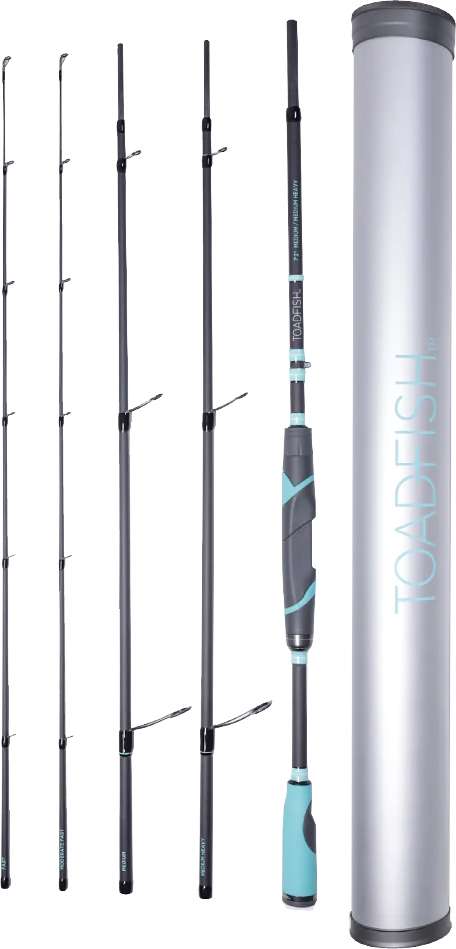 Toadfish Stowaway Travel Spinning Rods