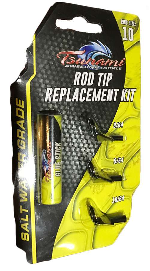 No Glue Twist On Glowing USA Grip Tip Fishing Rod Repair Emergency Rod Fix 