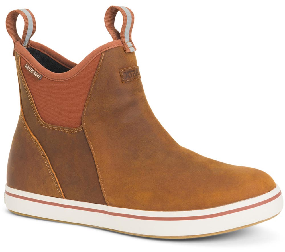 Xtratuf Men's Leather Deck Boot - Burnt Orange - 7.5 - TackleDirect
