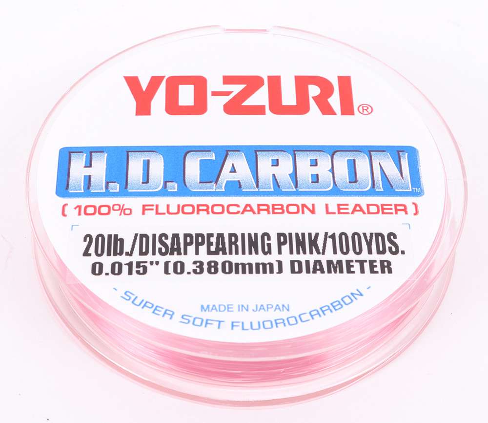 80-Pound for sale online Yo-Zuri Fluorocarbon Wrist Spool 100-Yard Leader Line Pink 