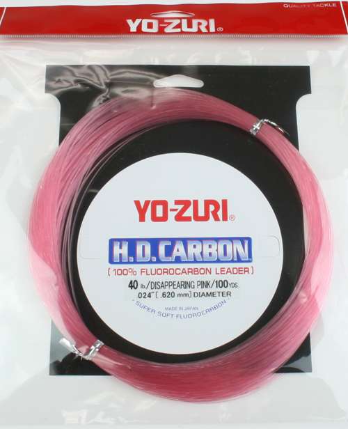 YOZURI 60# DISAPPEARING PINK FLUOROCARBON LEADER  LURE RIGGING  HOOK LEADERS 