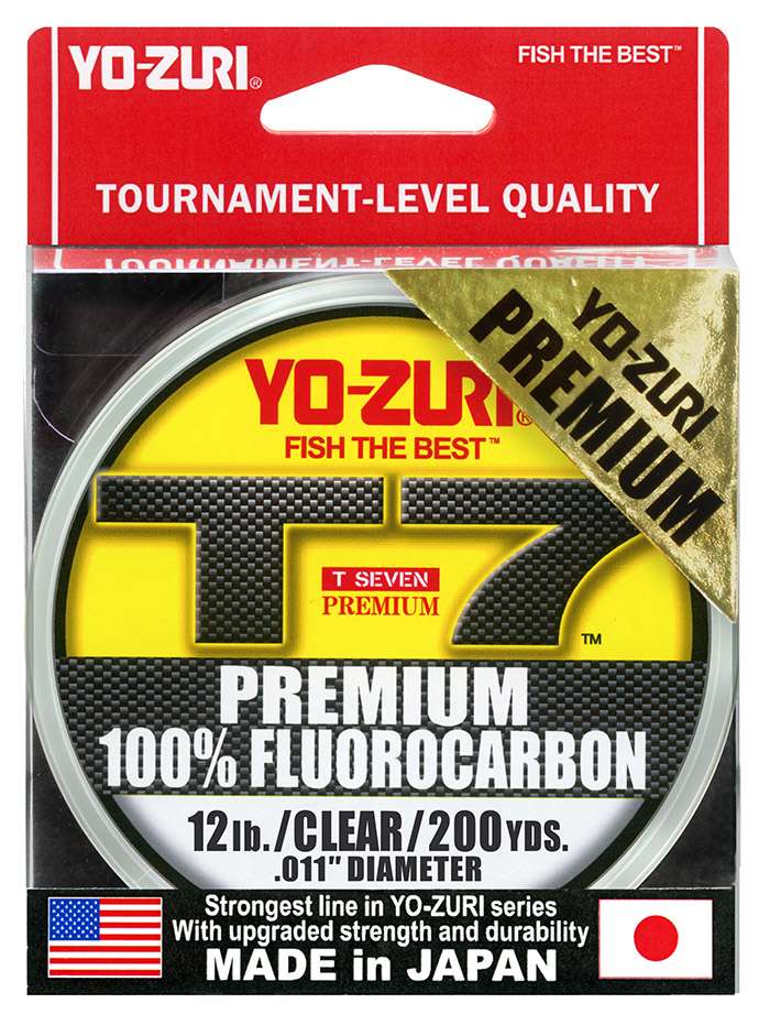 YO-ZURI T7 Premium Fluorocarbon - 200yds - 12lb