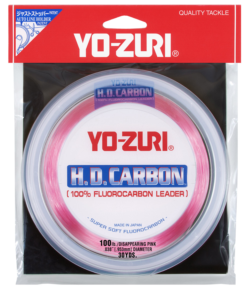 Yo-Zuri HD Pink Fluorocarbon Leader 30yd / 100lb