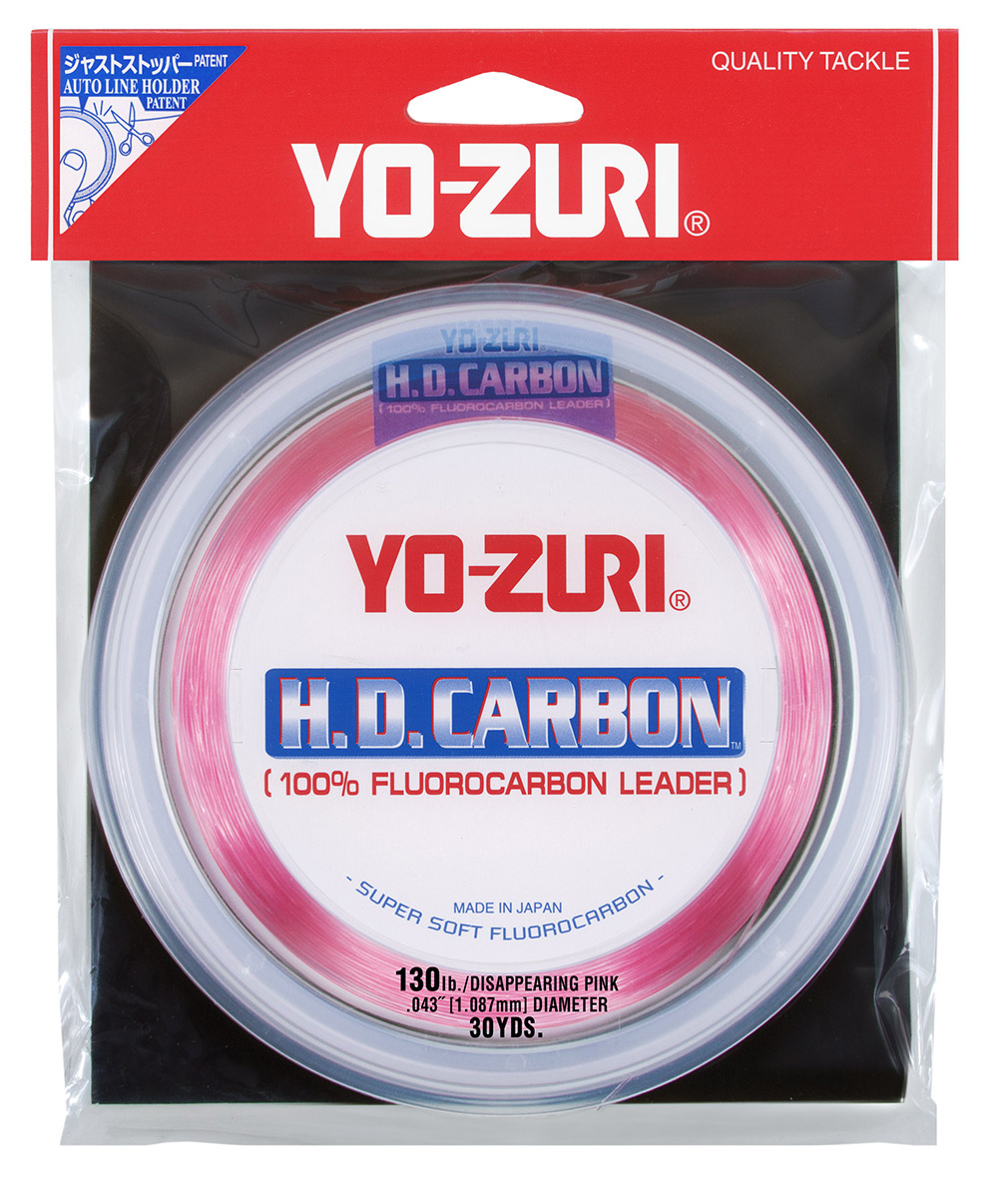 Yo-Zuri HD Pink Fluorocarbon Leader, 130lb / 30yd