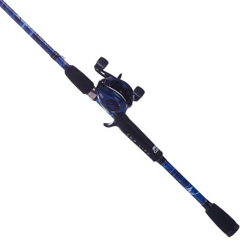 Abu Garcia Blue Max Low Profile Baitcast Reel and Fishing Rod Combo  36282967076