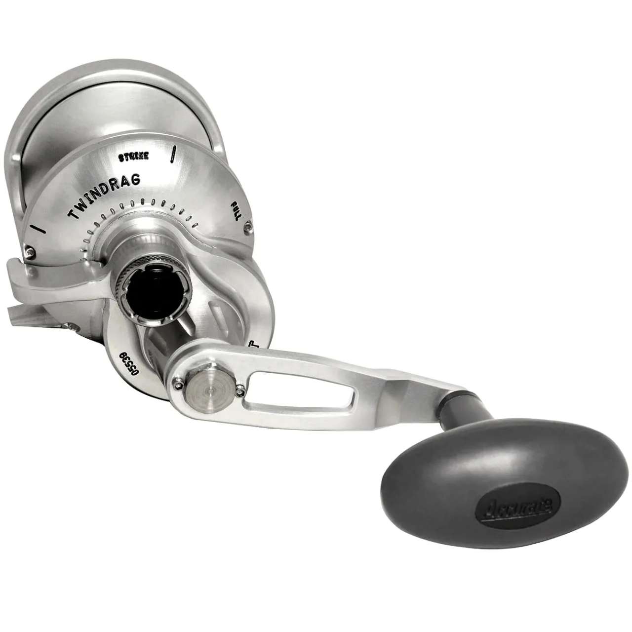 Accurate Fishing Valiant Series Two-Speed Fishing Reel (Size: 500N /  Lefty / Silver) - Hero Outdoors