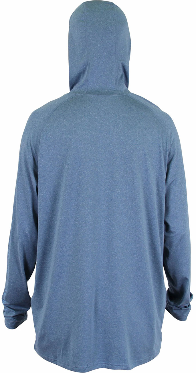 Aftco Space Blue Heather Samurai 2 L/S Hooded Performance Shirt – Capt.  Harry's Fishing Supply