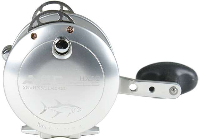 Avet HX 5/2 L/H Two-Speed Lever Drag Casting Reel Left-Hand Silver
