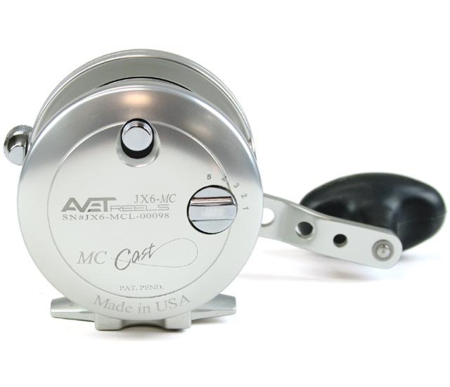 Avet JX 6.0 MC Single Speed Lever Drag Casting Reel Left Hand Silver