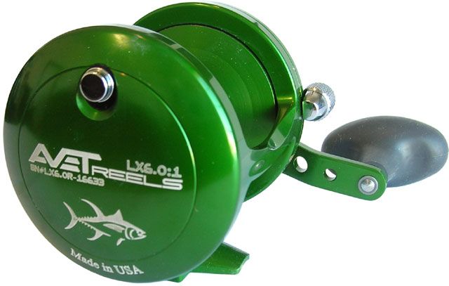 Avet LX 6.0 Single Speed Lever Drag Casting Reel Green