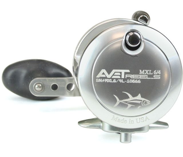 Avet MXL 6/4 2-Speed Lever Drag Casting Reel Left-Hand Silver