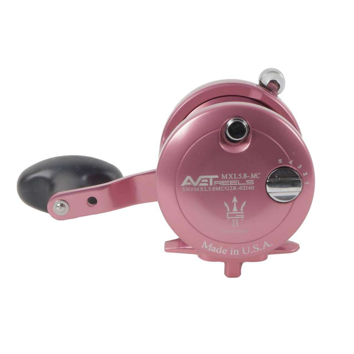 Avet MXL G2 5.8 MC Single Speed Reel Pink - TackleDirect